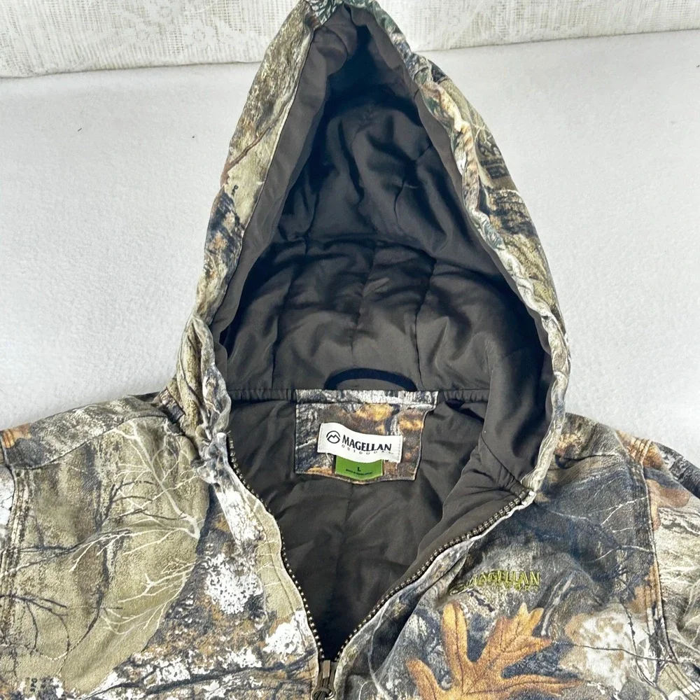 Magellan Outdoors Kids Large RealTree Edge Camo‎ Hooded Insulated Jacket Coat